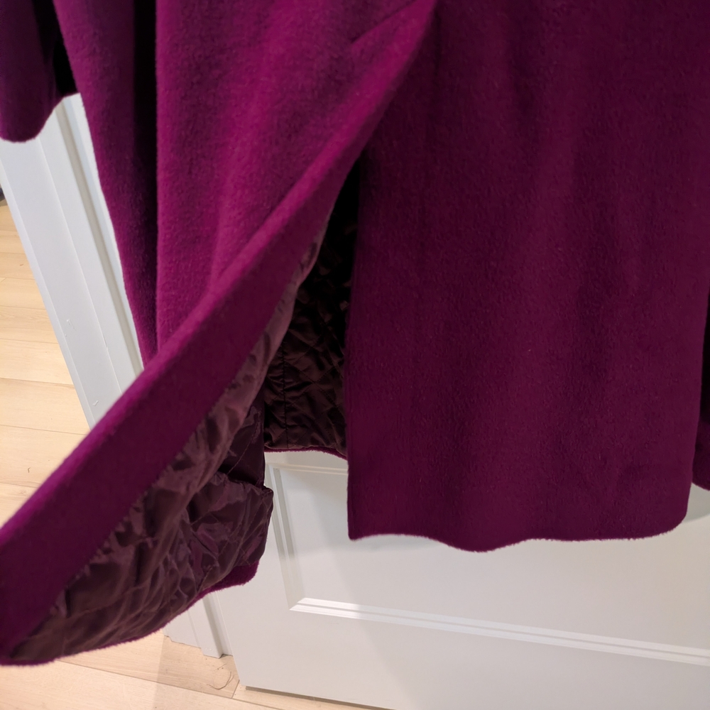 🔴Talbot's Magenta Long Coat, Size 24W - Picture 8 of 12